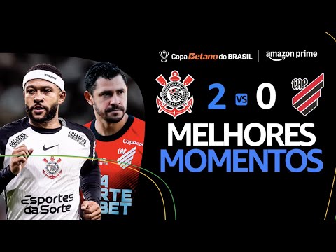 CORINTHIANS 2 x 0 ATHLETICO | MELHORES MOMENTOS | QUARTAS DE FINAL | COPA DO BRASIL 2025