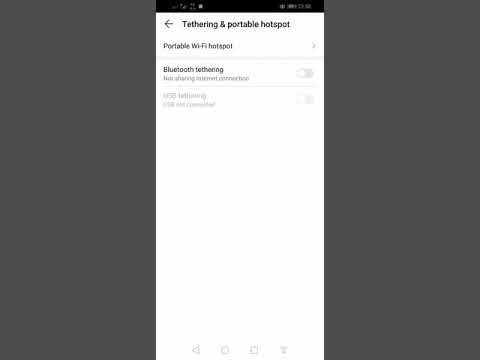 huawei p30 lite portable hotspot configuration