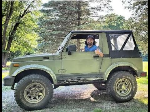 Installing soft top on Suzuki Samurai using Hwy83 SUZUKI 3 piece support bow @Hwy83SUZUKI