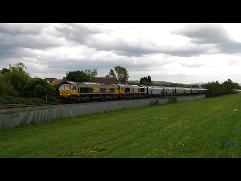 GBRf Class 66 No's. 66705 & 66722 on 6E17 Liverpool Biomass Terminal - Drax Aes on 23.05.20 - HD