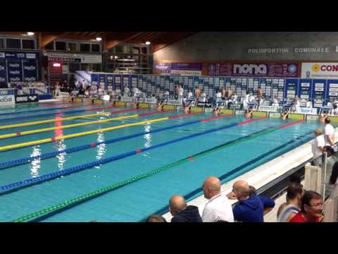 Campionati italiani assoluti invernali 2016: 100 dorso Alessandro Porcu ed Emanuele Cadeddu.