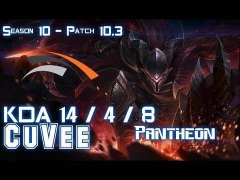 HLE CuVee PANTHEON vs AATROX Top - Patch 10.3 KR Ranked