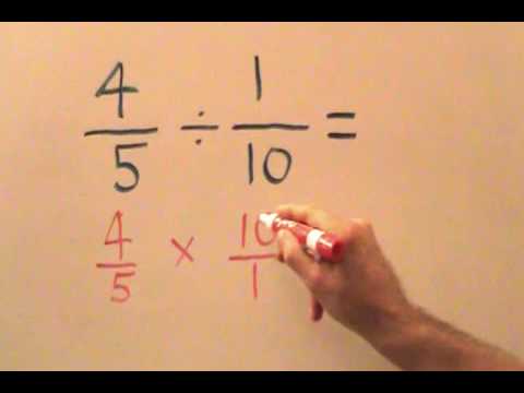 Division of Fractions Part 1