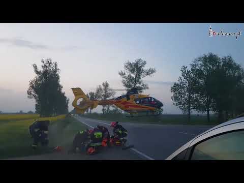 Dąbrowa pod Oleśnicą-  wypadek dwóch motocyklistów