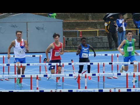 Krchňavý Miroslav (SVK) 100 m Hurdles Boys U16 1st Place 13.29 Heat2 International Match Trnava 2023