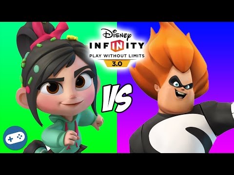 Vanellope VS Syndrome Disney Infinity 3.0 Toy Box Versus Fight