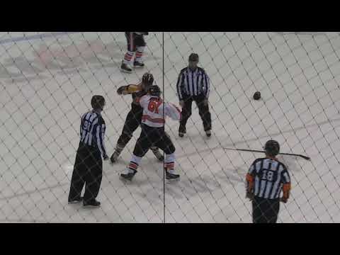 Fight/Bagarre Hubert Poulin vs Christophe Losier 29 décembre 2018