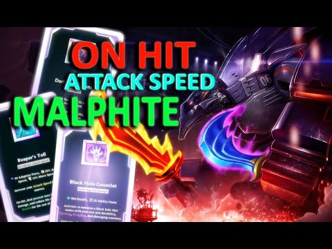On Hit ATTACK SPEED MALPHITE (Stone Slapper) - League of Legends Arena Gameplay