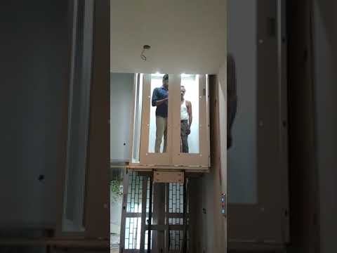 Merrit Hydraulic Home Lift With Glass Door