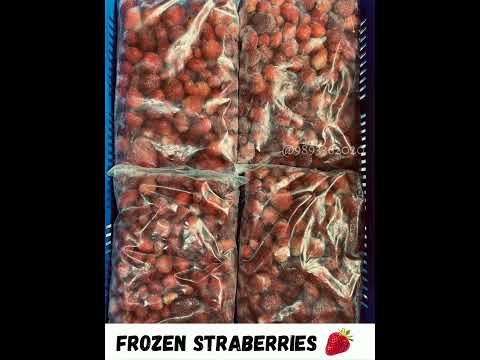 Natural whole frozen strawberry, packaging size: 1 kg, packa...