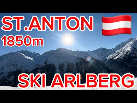 [4K] Skiing St. Anton, Austria - EASY BLUE trail