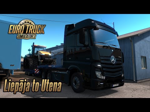 Euro Truck Simulator 2 1.35 - Mercedes-Benz Actros MP4 - Liepāja (LV) to Utena (LT)