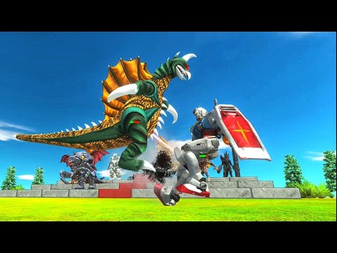 ARBS BATTLE 1 VS 1 GUNDAM RX 78 VS ALL KAIJU MONSTER - Animal Revolt Battle Simulator