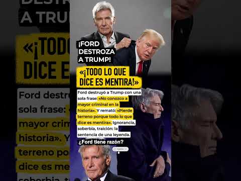 Harrison Ford se burla de Donald Trump (Subtitulado)
