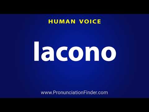 How To Pronounce Iacono
