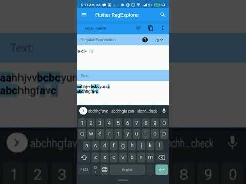 Flutter RegExplorer