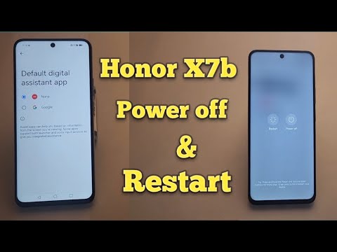 Honor X7b Power Off & Restart