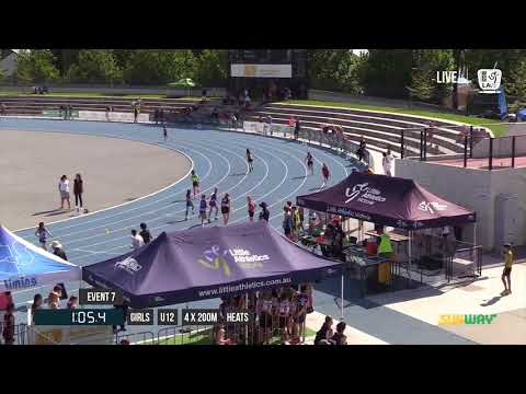GIRLS U12 4X200M HEAT 2 - 2017 SUBWAY STATE RELAY CHAMPIONSHIPS // LAVicTV
