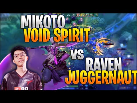 MIKOTO VOID SPIRIT VS RAVEN JUGGERNAUT,