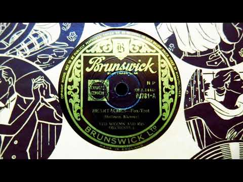 Ted Weems and his Orchestra, feat. Elmo Tanner (whistling) - Heartaches, USA 1938, re-released 1947