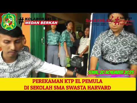 Perekaman KTP EL Pemula di Sekolah SMA Swasta harvard 