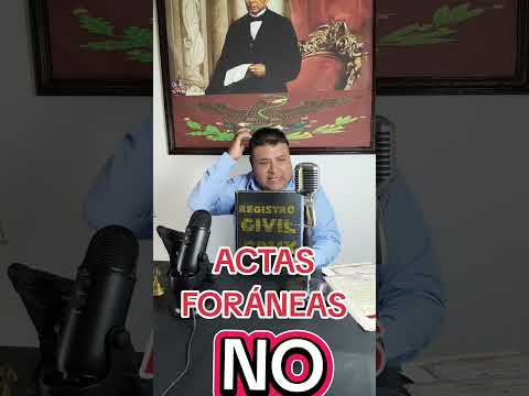actas foráneas no se pueden corregir en arcos de Belén ciudad de México salto del agua