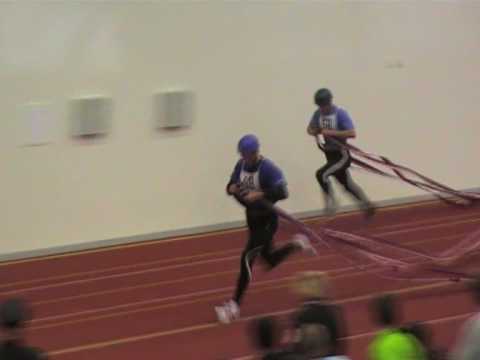 Jablonecká hala 100m překážek národní rekord Kuba Pěkný - 15,38 + Pavel Krpec 15,57