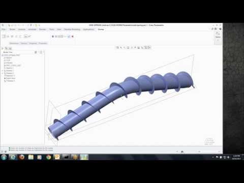 Non-linear helical sweeps along any trajectory in Creo or Pro/ENGINEER - EAC Tip of the Week