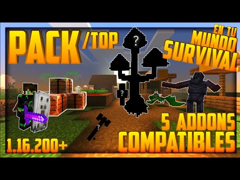 PACK DE ADDONS SURVIVAL 1.16+ | 👉 Mods para SURVIVAL Minecraft Pe 1.16.200+