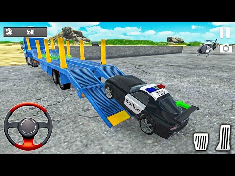 Transporting Cop Vehicles in Cargo Plane - Police Car Transporter Simulator #2 - Android Gameplay