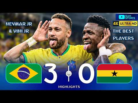 NEYMAR AND VINI JR PUT ON A SHOW! BRAZIL HUMILIATED GHANA AND DELIVERED A HISTORIC ROUT