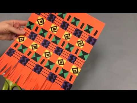 kente paper weaving