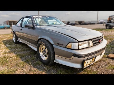 Old school Cavalier with a HUGE TURBO! Video