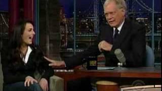 Ali Lohan on Late Show with David Letterman.