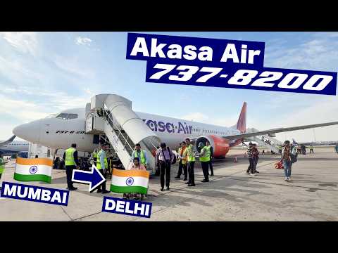 高密度仕様の珍機材！ボーイング737-8200でインド国内線フライト！【ムンバイ-デリー】