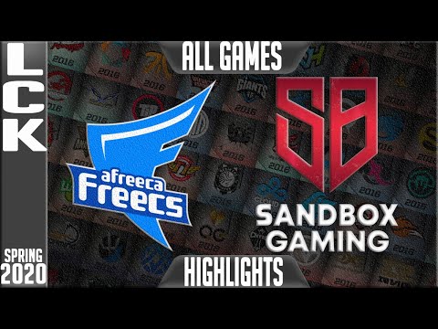 AF vs SB Highlights ALL GAMES | LCK Spring 2020 W6D2 | Afreeca Freecs vs Sandbox Gaming