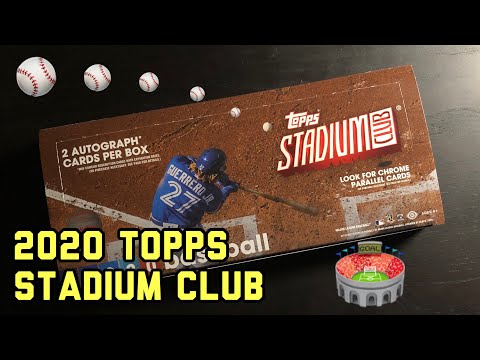 Topps 2020 Stadium Club Hobby Box Break - Nice Box Top Loader Card & Nice Chrome Rookies!