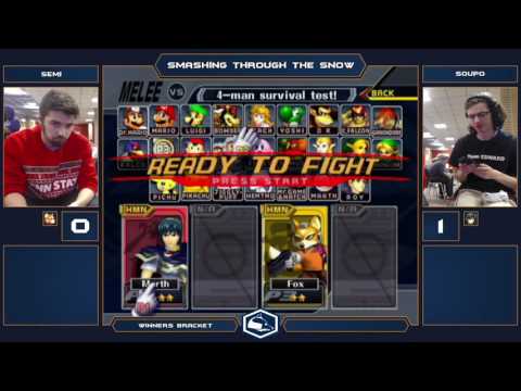SCC - SttS Melee Singles - Semi (Fox/Peach) vs Soupo (Marth) - Losers Bracket