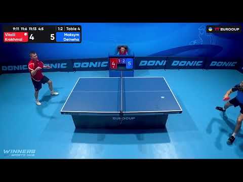 11:10 Vitalii Krokhmal - Maksym Deineha 20.07.2023 TT Euro.Cup Ukraine  Professional.  Table 4