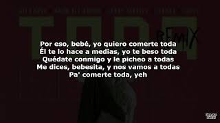 Toda Remix   Alex Rose Ft  Cazzu Lenny Tavarez Lyanno Rauw Alejandro LETRA 1