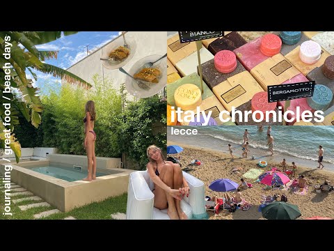 italy chronicles ☀️ | gallipoli beach days, eating out & journaling