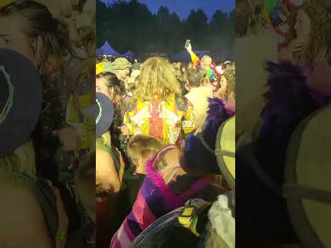 Andy Frasco in the Mountain Music Festival crowd.