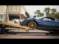 Pagani Huayra Roadster Expensive Unloading Fail