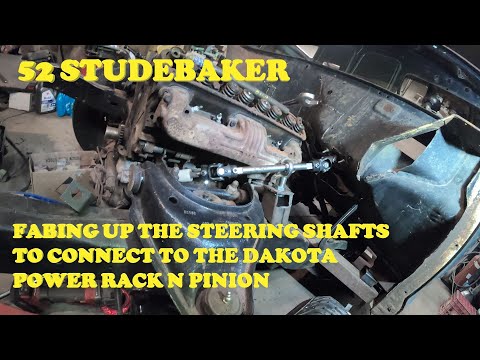1952 Studebaker 2R5 1/2 Ton.  Fabricating Custom Steering Linkage.