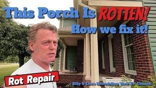 Rotten Porch Trim And Support Beam Repair
