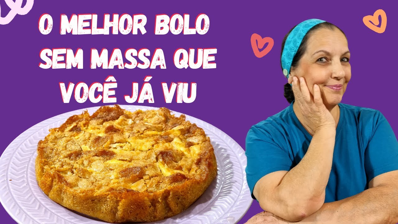 ZERO AÇÚCAR e ZERO GLÚTEN: Bolo de maçã PERFEITO para DIABÉTICOS