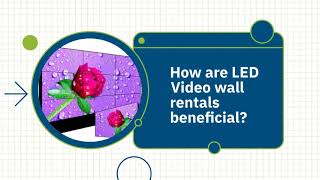 What are the Benefits of Using a Video Walls?