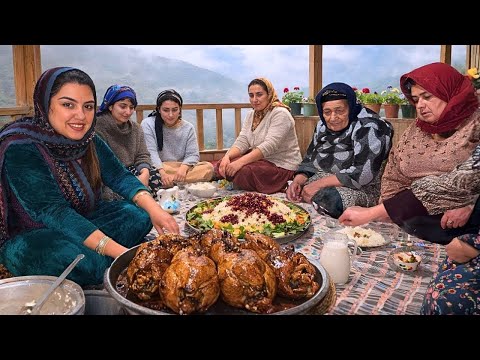  Village Life in Northern Iran | Grandma’s Roast Chicken & Soup & Beautiful Village Routines