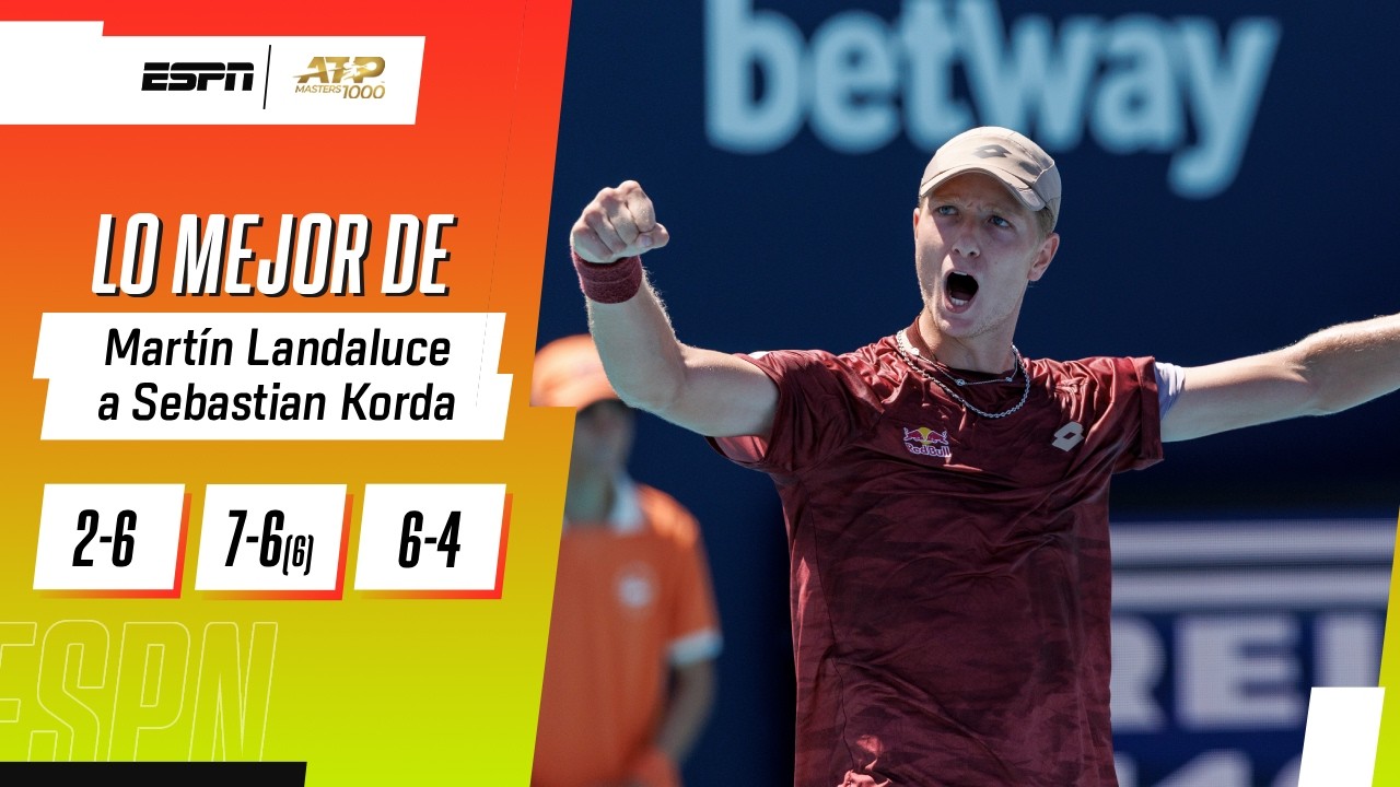 ¡FIN DEL SUEÑO! KORDA PASÓ DE ELIMINAR A ALCARAZ A SER ELIMINADO POR LANDALUCE EN MIAMI | RESUMEN