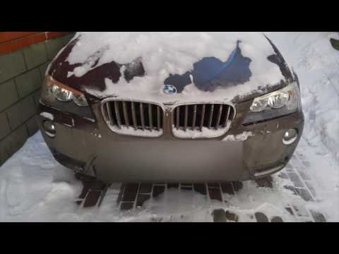 Замена стекла на фаре BMW X3 F25. Процесс снятия бампера.